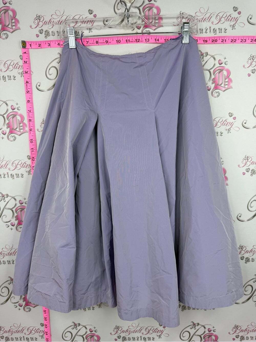 HOLT RENFREW max mara skirt Lavender Midi A-Line Skirt with Pleated Panels Italy